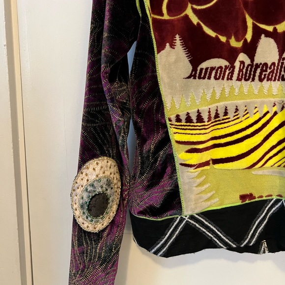 Velvet Custo Barcelona Northern Lights Zip Up Shirt - Picture 2 of 7